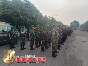 Ribuan Buruh Padati Jababeka, Kodim 0509/Bekasi Turunkan Personel Kawal Aksi Damai